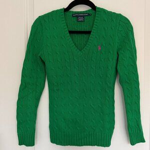 Ralph Lauren Women's Polo Ribbed V-neck Sweater